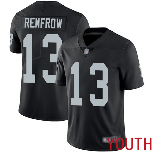 Oakland Raiders Limited Black Youth Hunter Renfrow Home Jersey NFL Football 13 Vapor Untouchable Jersey